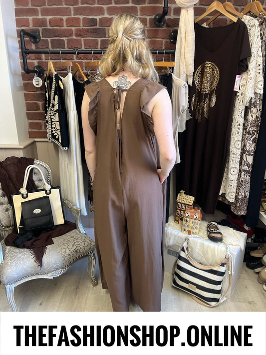 Fly Out brown jumpsuit 10-16