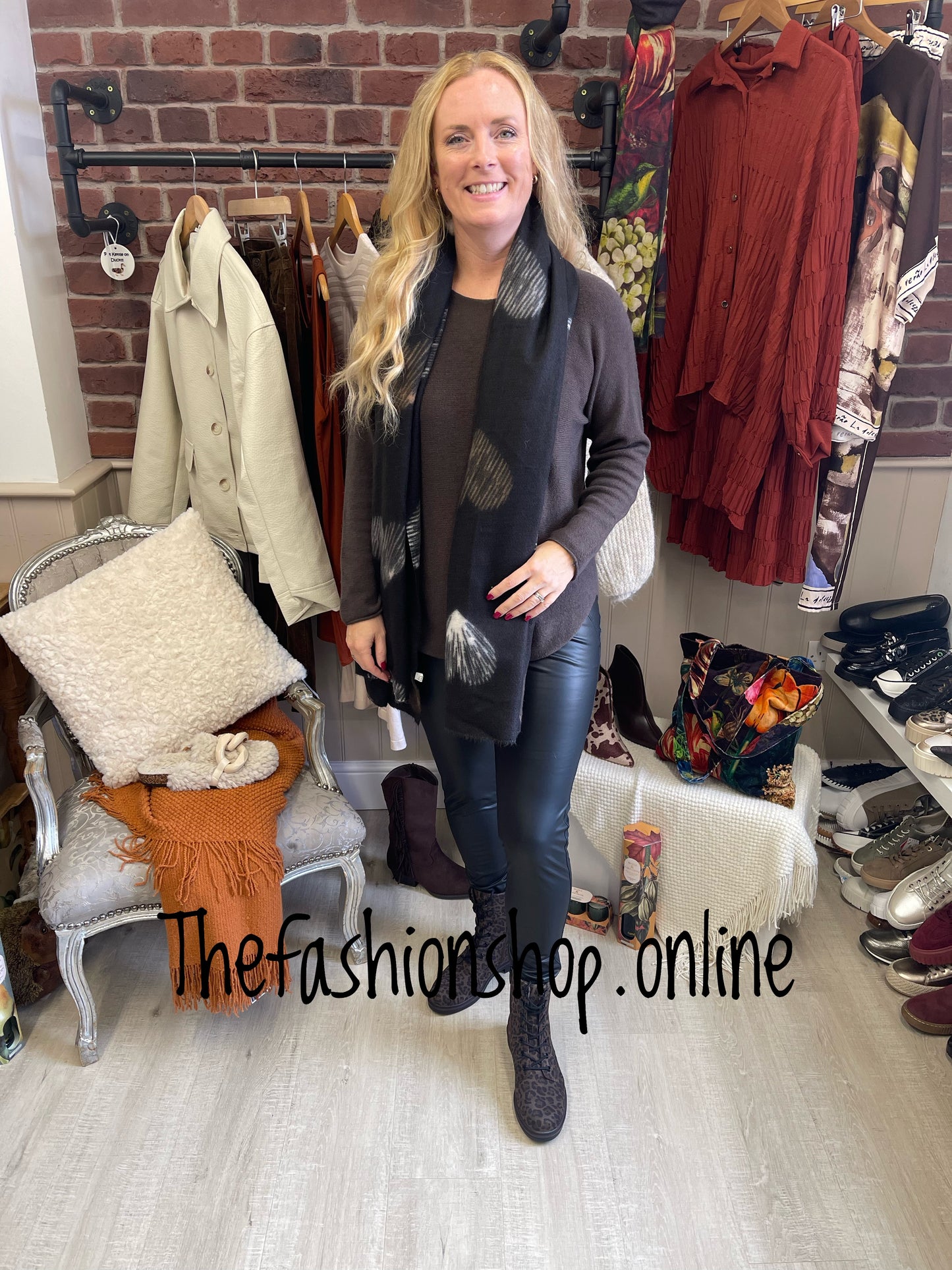 Ashley brown wool mix jumper 8-16