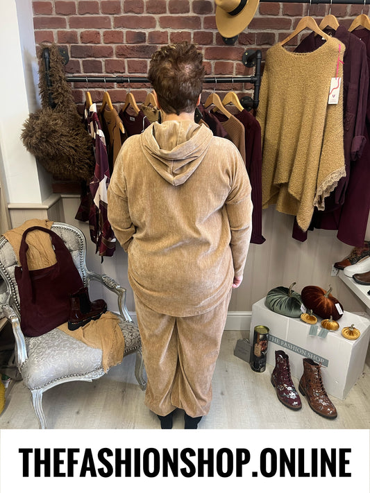 Brinley camel velour co-ord 14-20