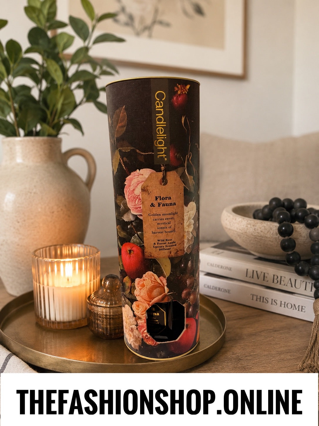 Candlelight Reed Diffuser Flora and Fauna Wild Rose and Forest Apple