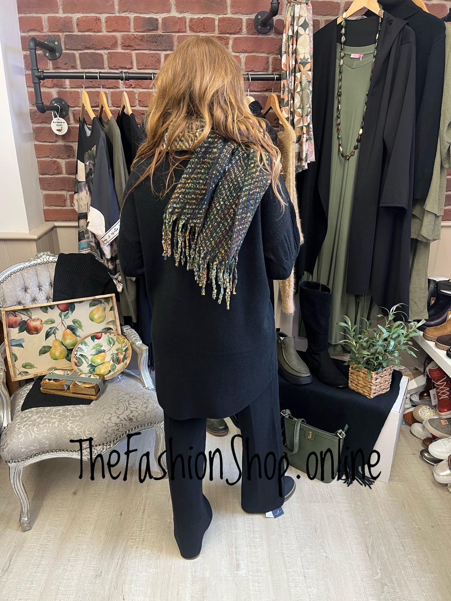 Emily Black Cashmere mix co-ord 12-16