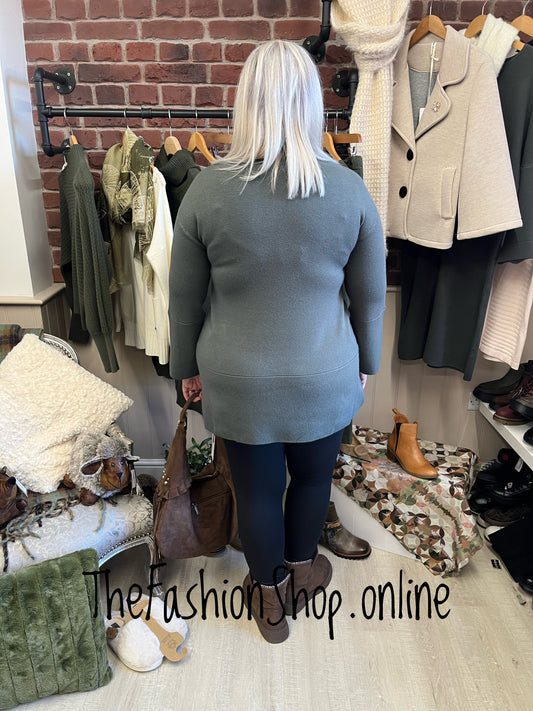 Lola khaki cashmere mix jumper 12-18