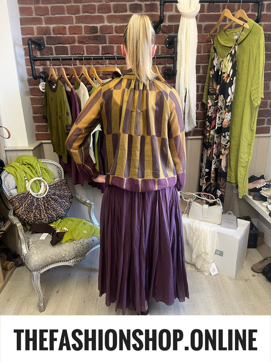 Natasha abstract tie neck sheer blouse 8-14
