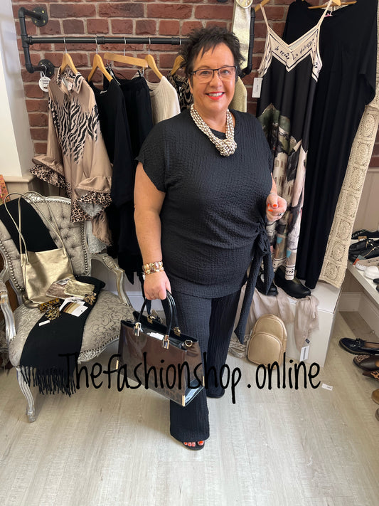 Lois Black Side tie co-ord 12-20