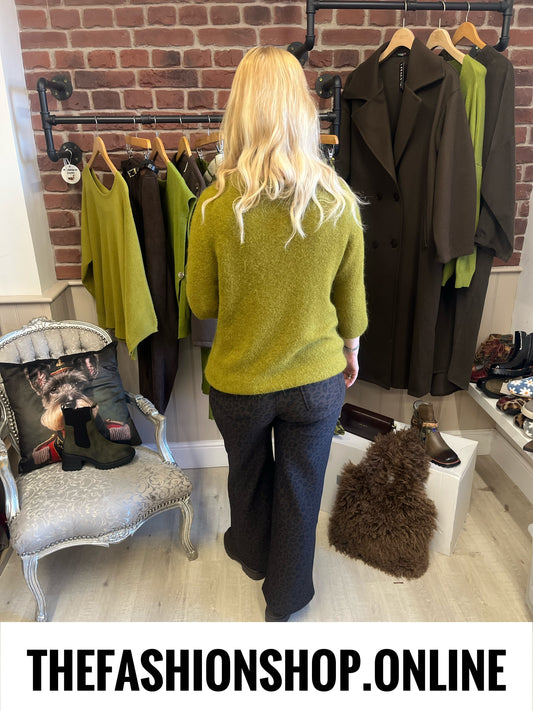 Layla olive alpaca mix jumper 10-18