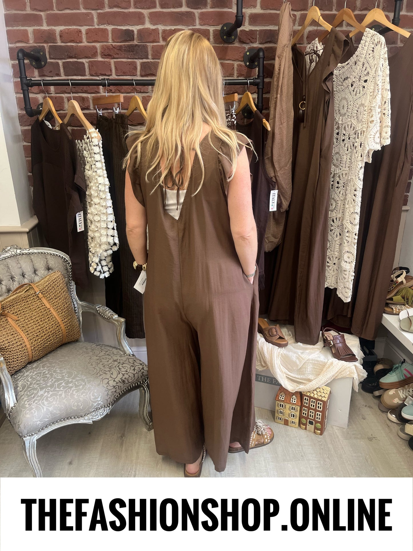 Fly Out brown jumpsuit 10-16