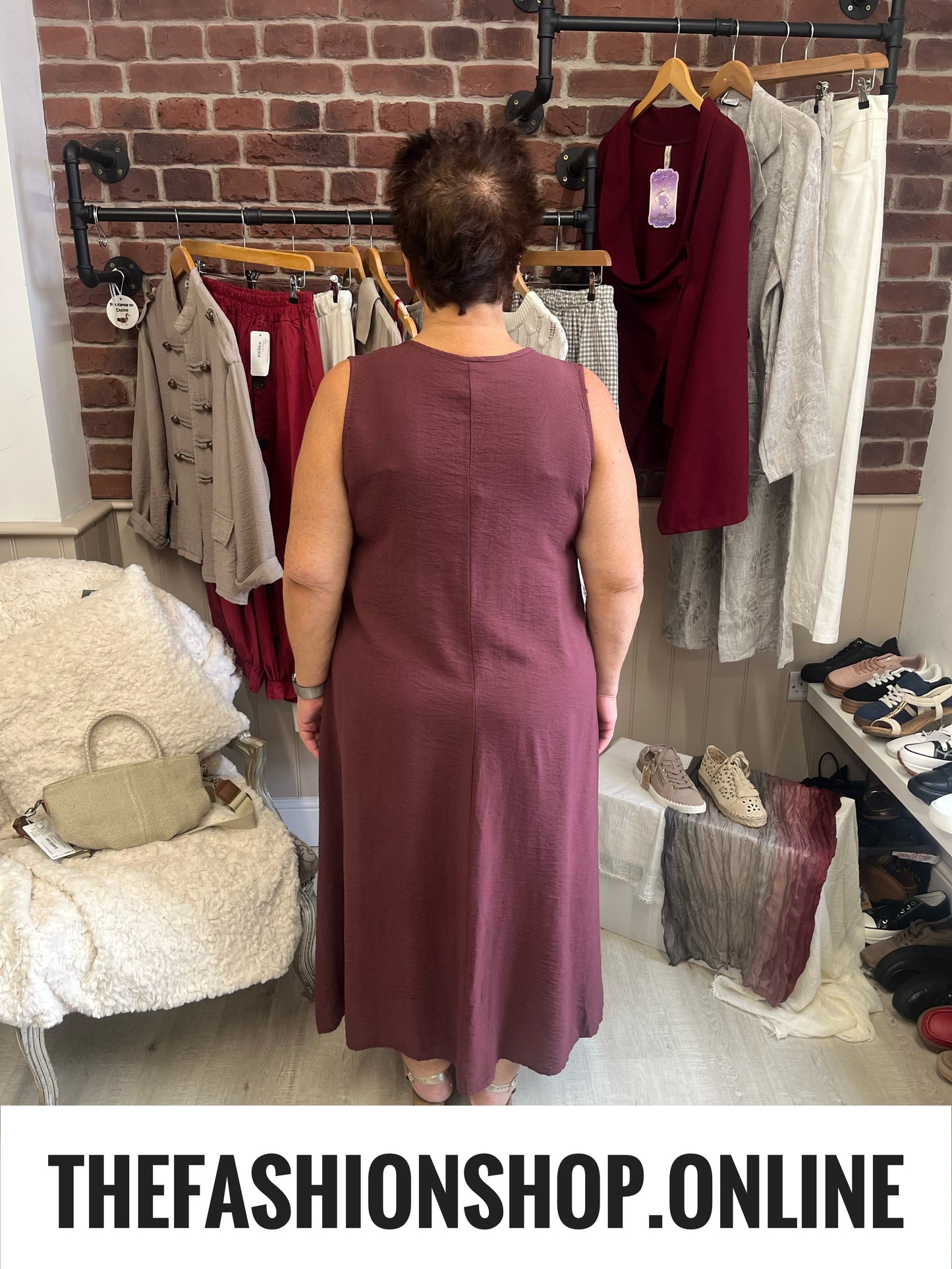Amara wine embellished dress 10-16