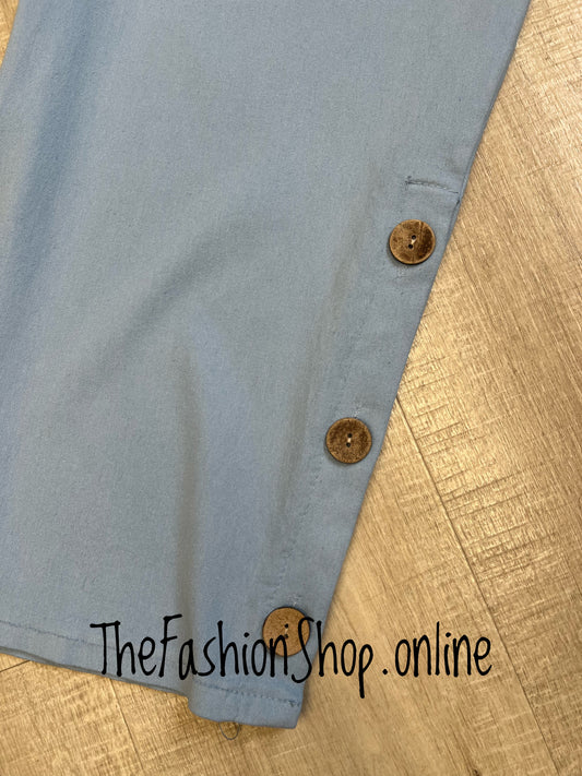 Annabelle light blue three button trousers 18-24