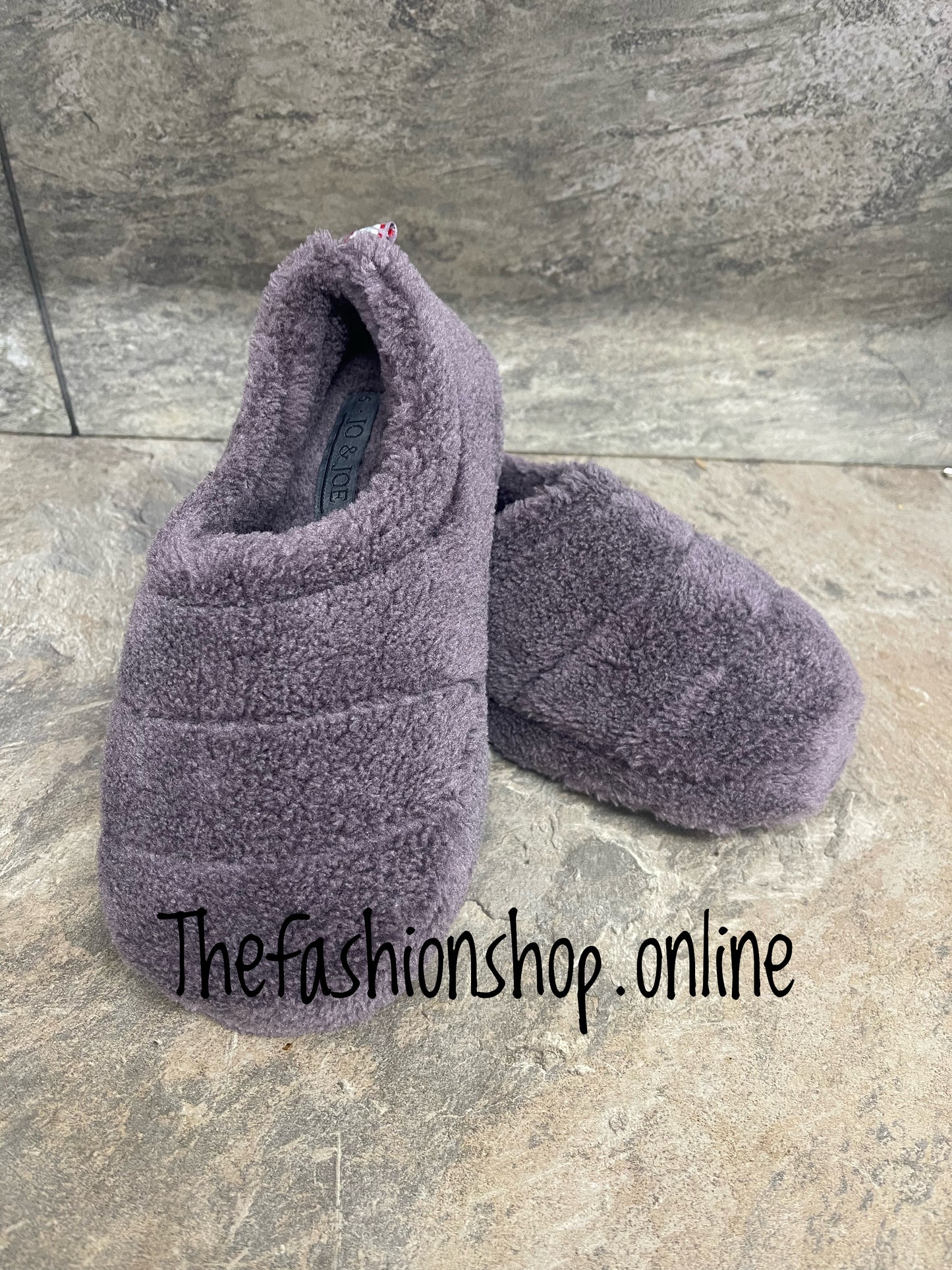 Jo & Joe Hattie Full Slipper in Purple sizes 3-8