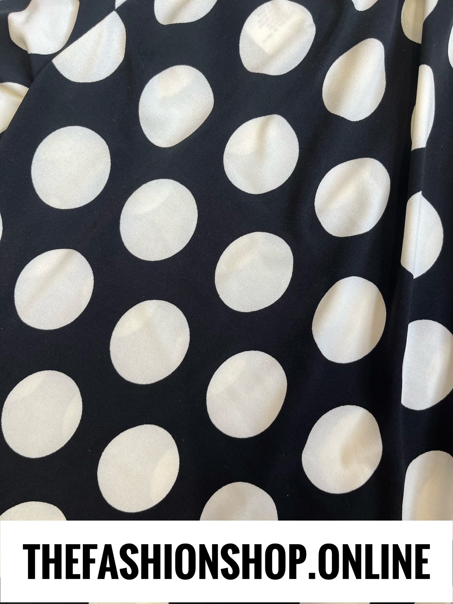 Luna black and white large spot trousers 14-20