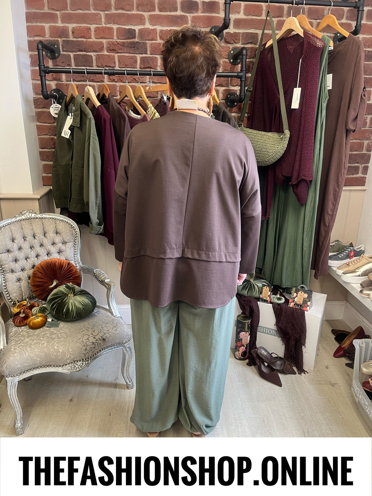 Kenzie khaki harem trousers 10-20
