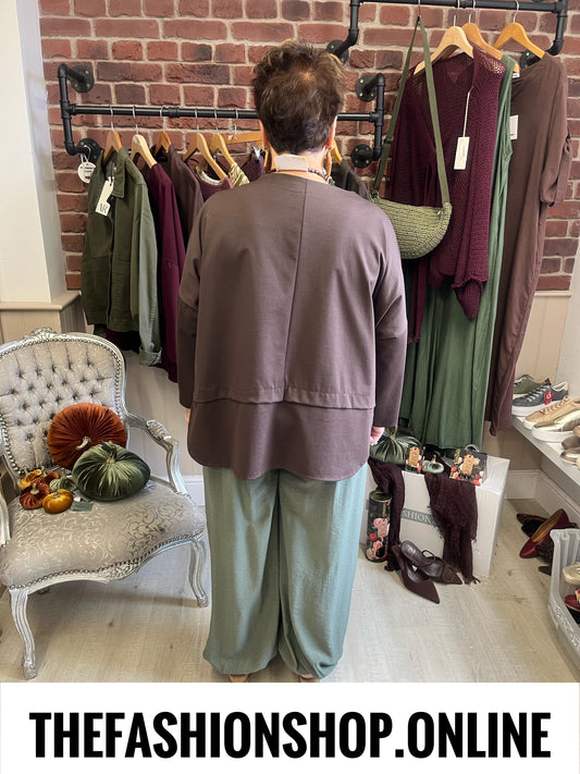 Kenzie khaki harem trousers 10-22