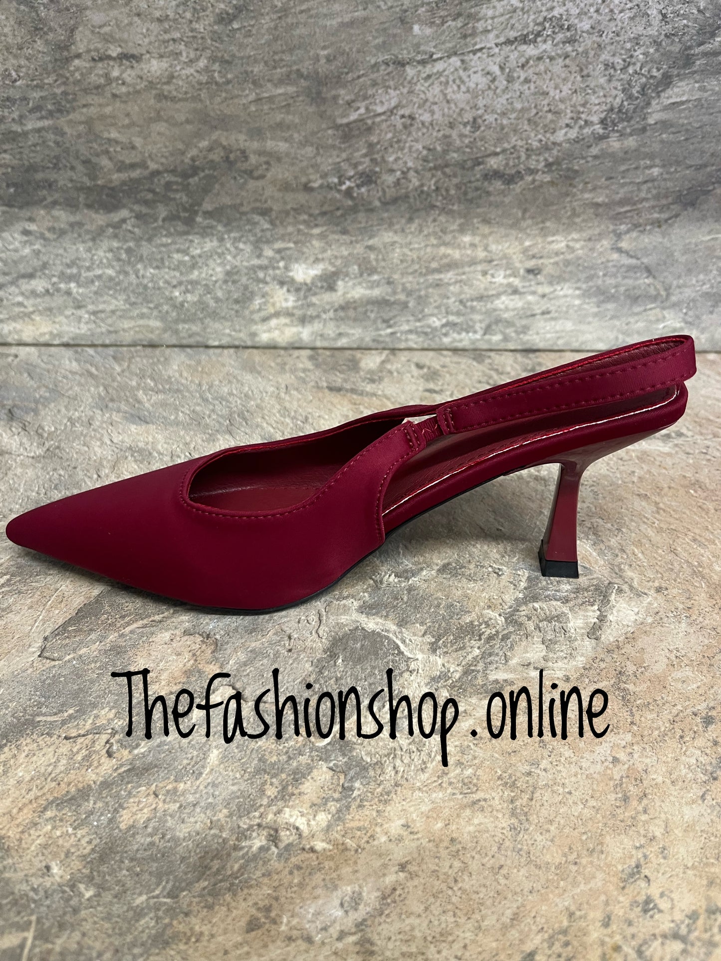 Lorna wine sling back shoe sizes 3-8