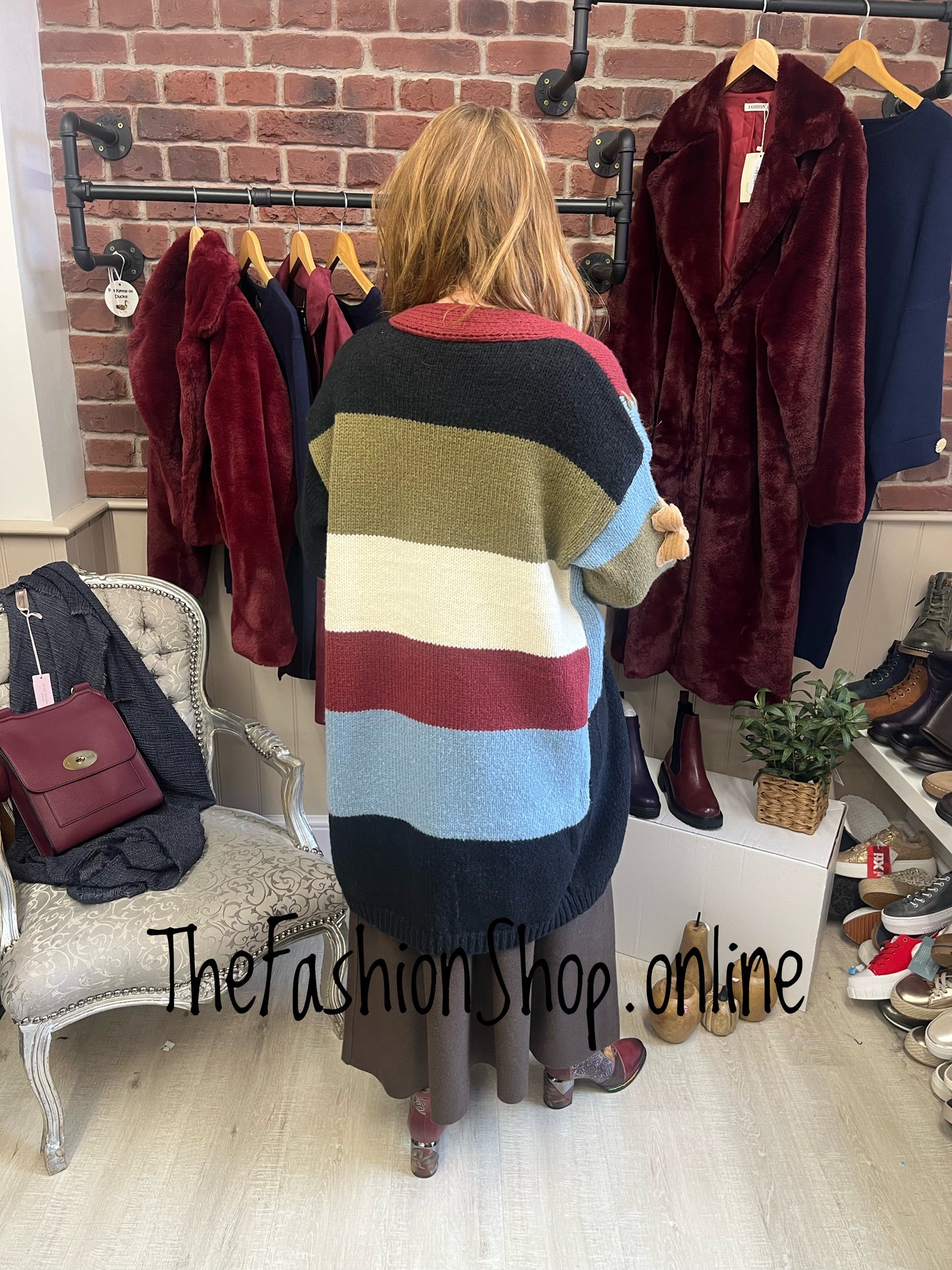 Meadow longline knitted wool mix cardigan 8-16
