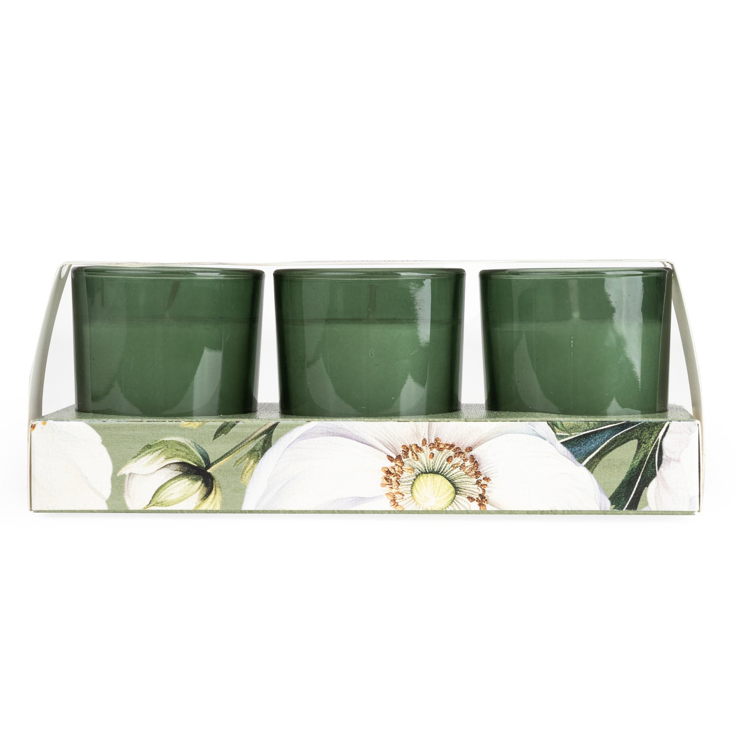 Candlelight Set of 3 Voltives White Poppy and Sage