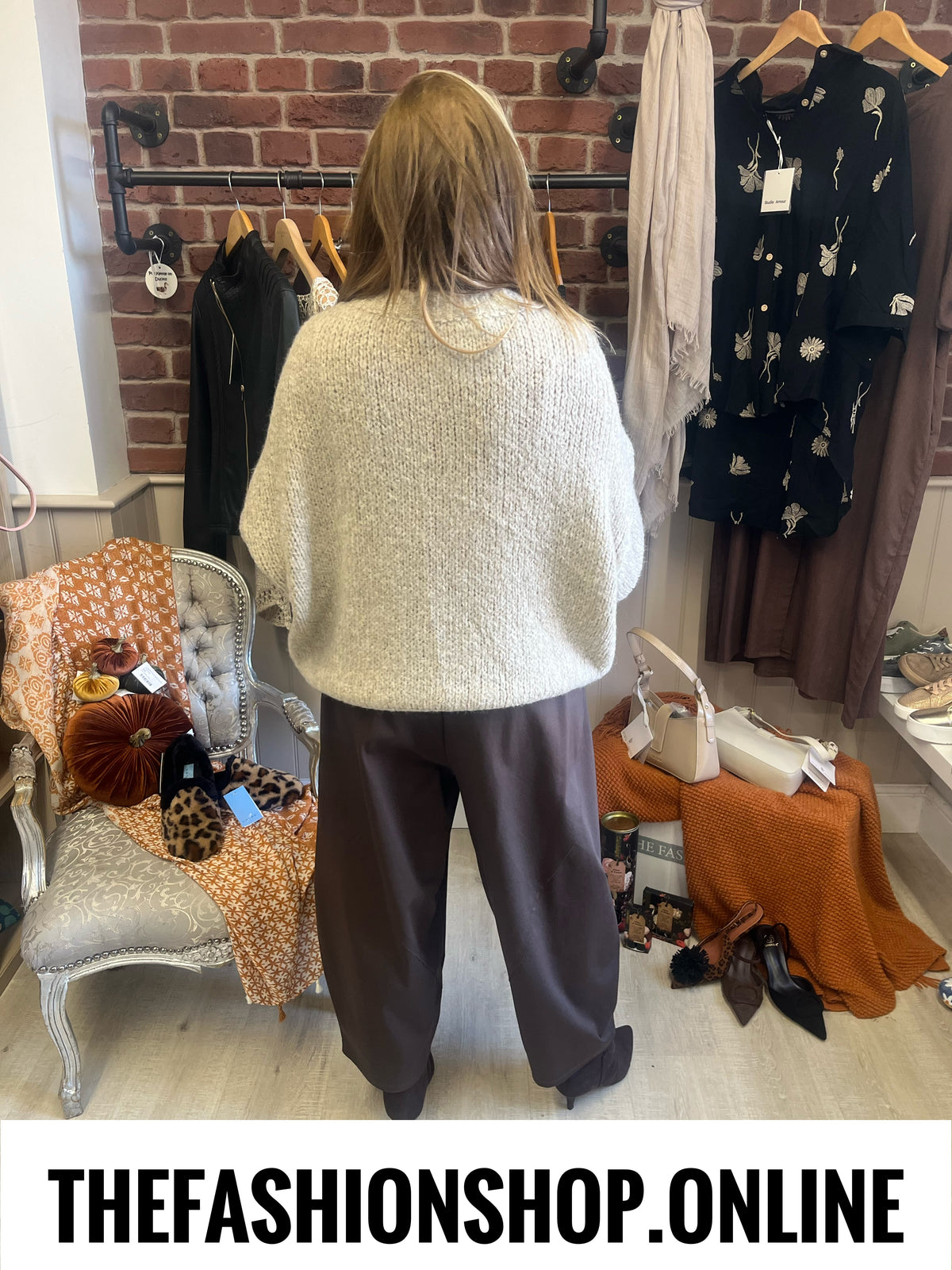 Avril beige wool mix jumper 10-18