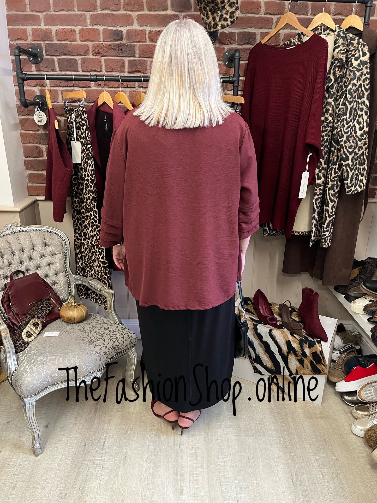 Helena wine lightweight jacket 14-22