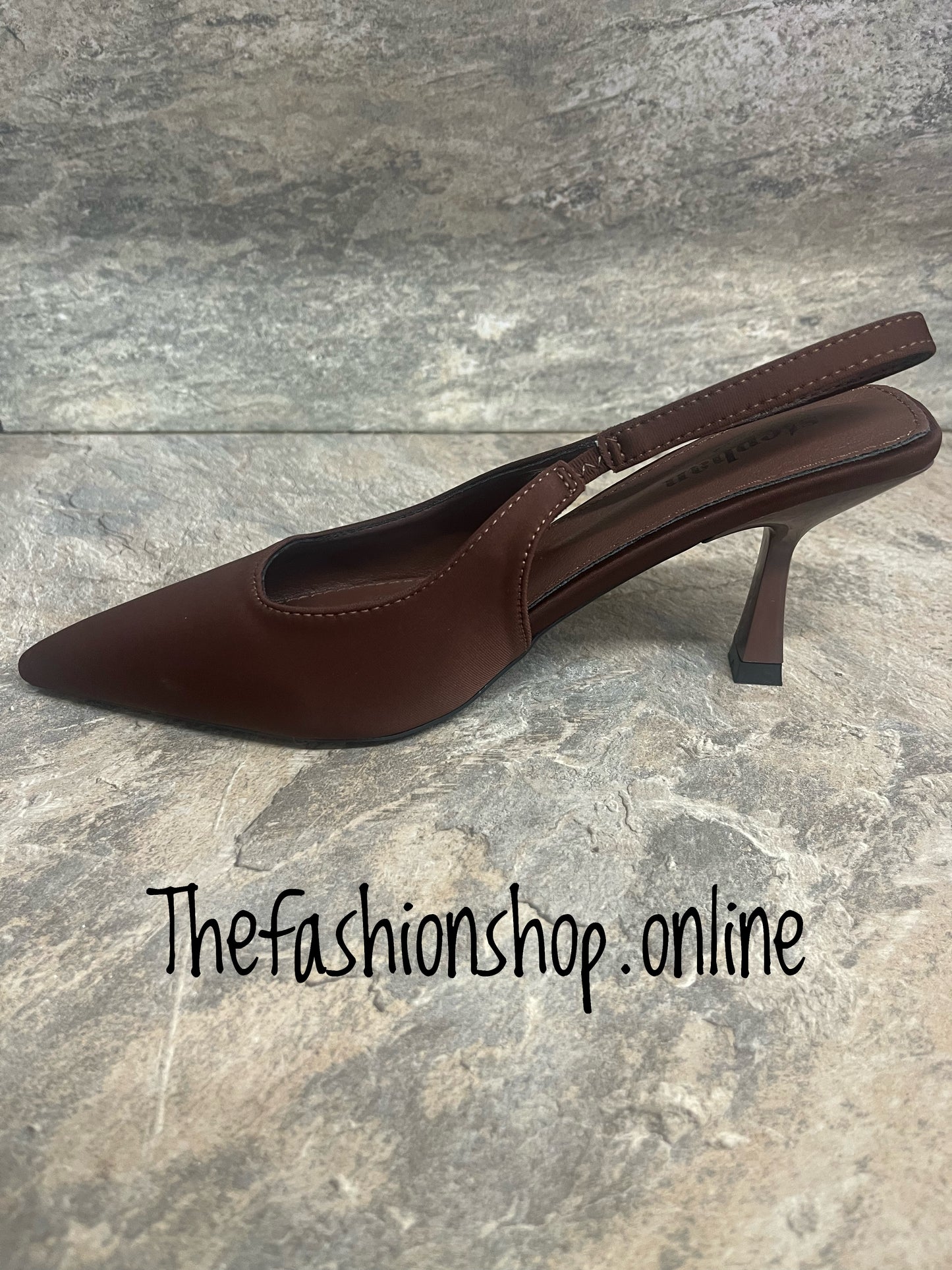 Lorna brown sling back shoe sizes 3-8