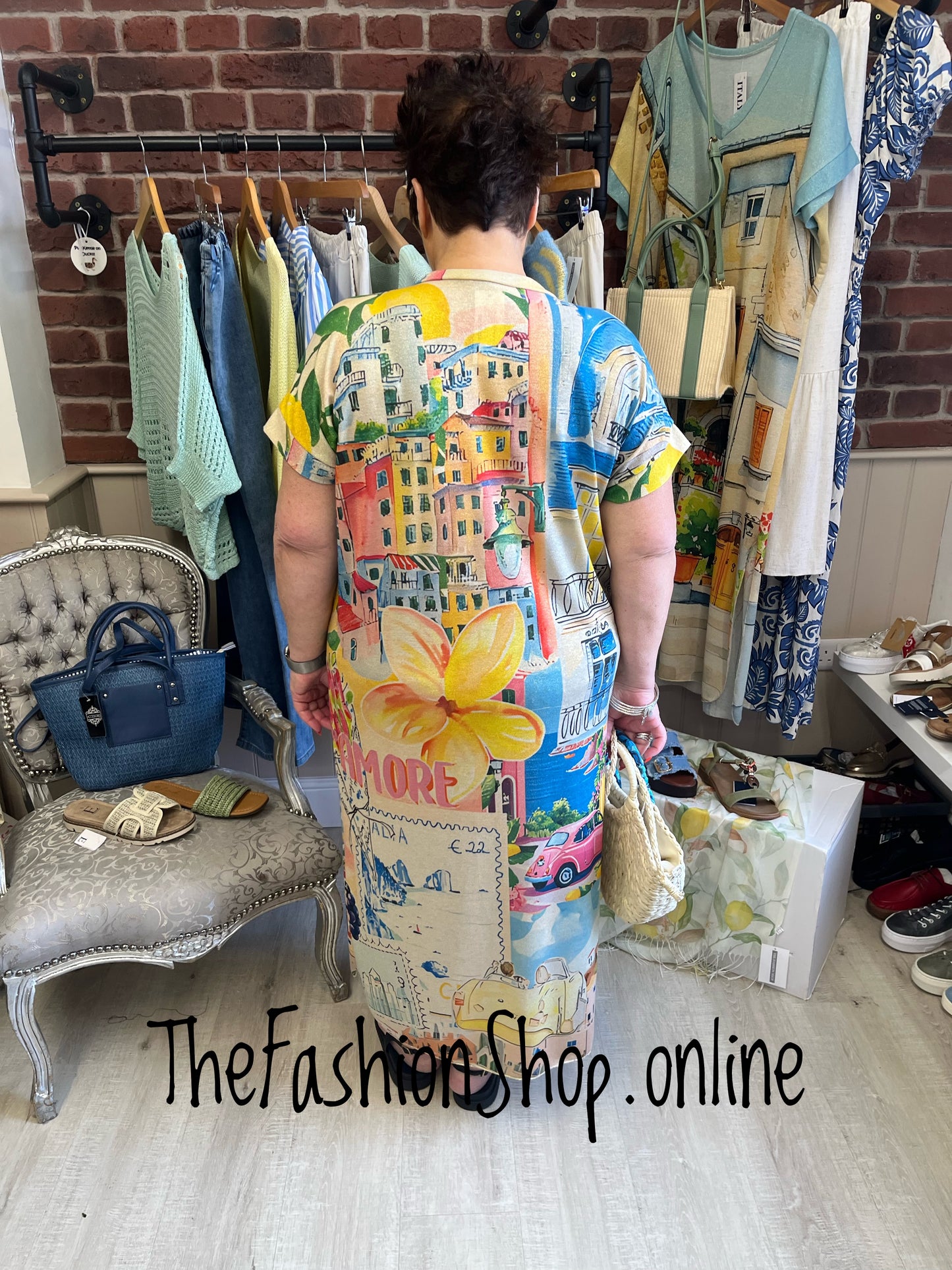 Helen Amore colourful summer dress 12-18