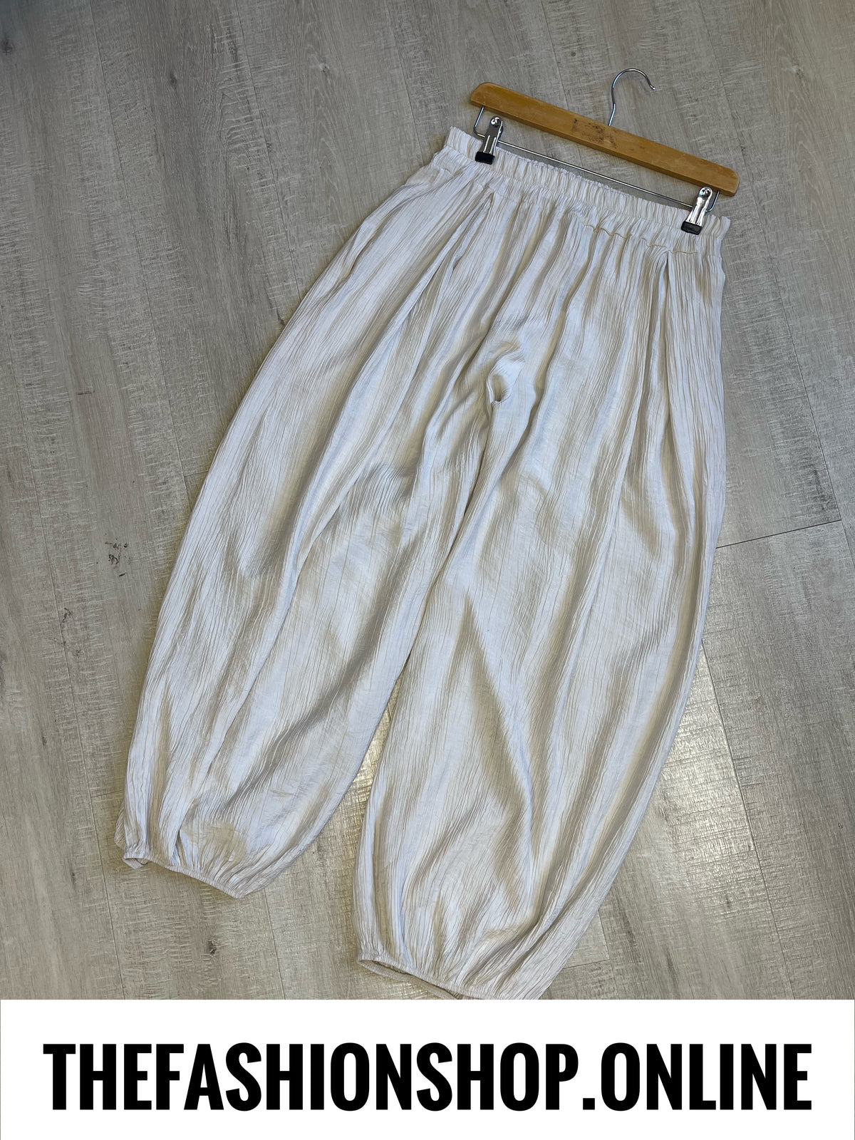 Alice Beige Harem Trousers 10-18