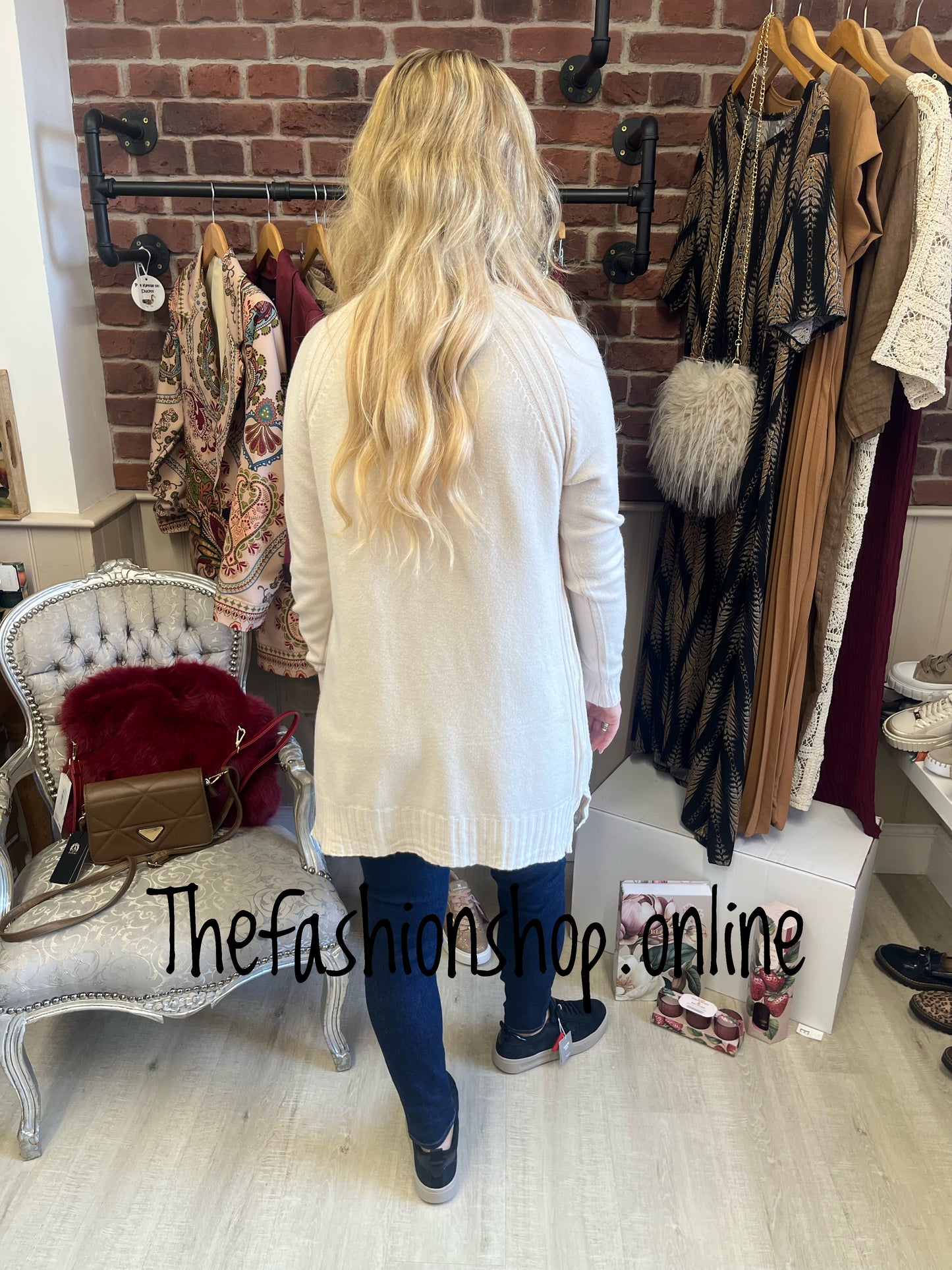 Norma cream cashmere mix jumper 12-16