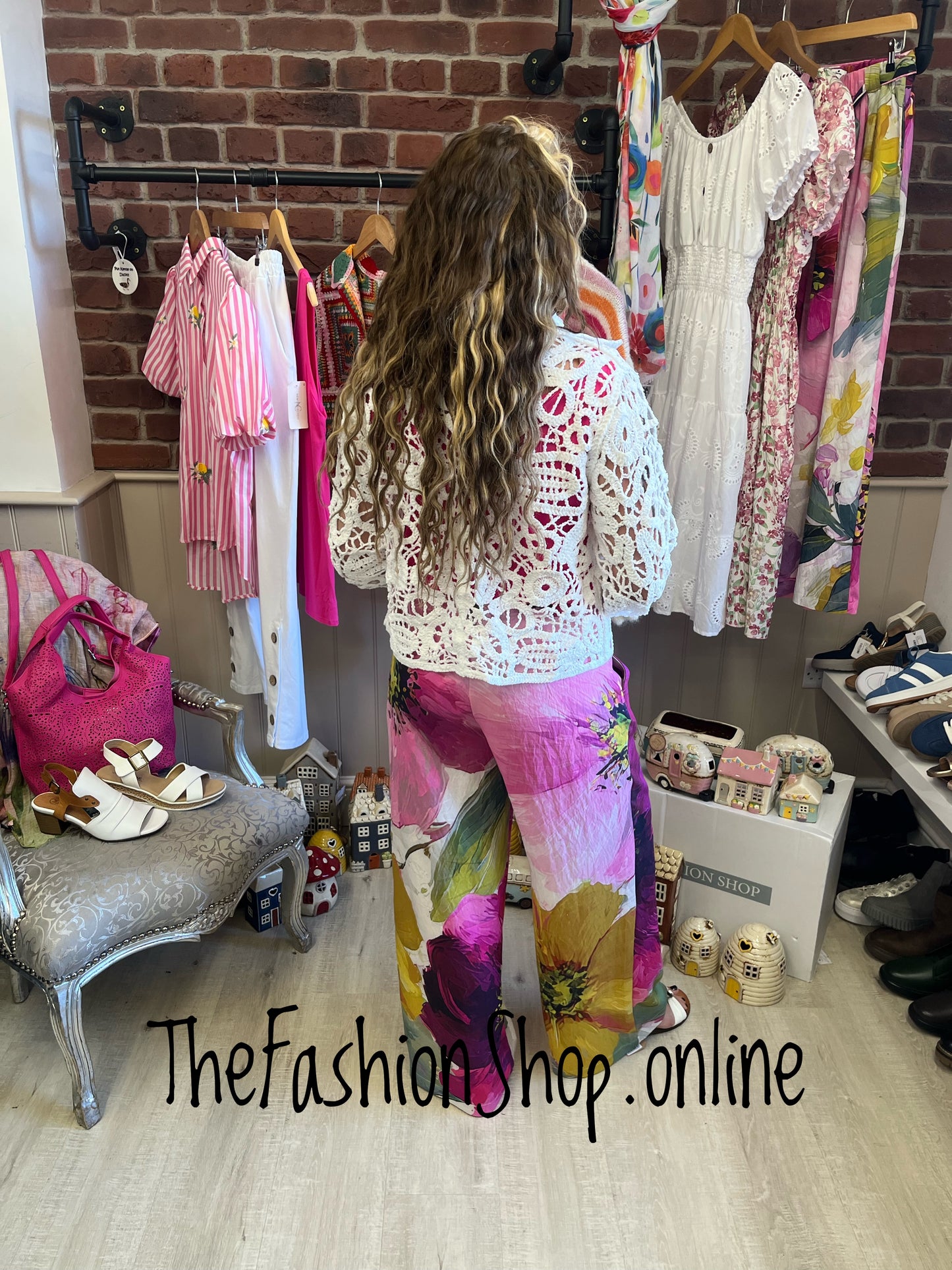 Gabby white crochet shirt 8-14