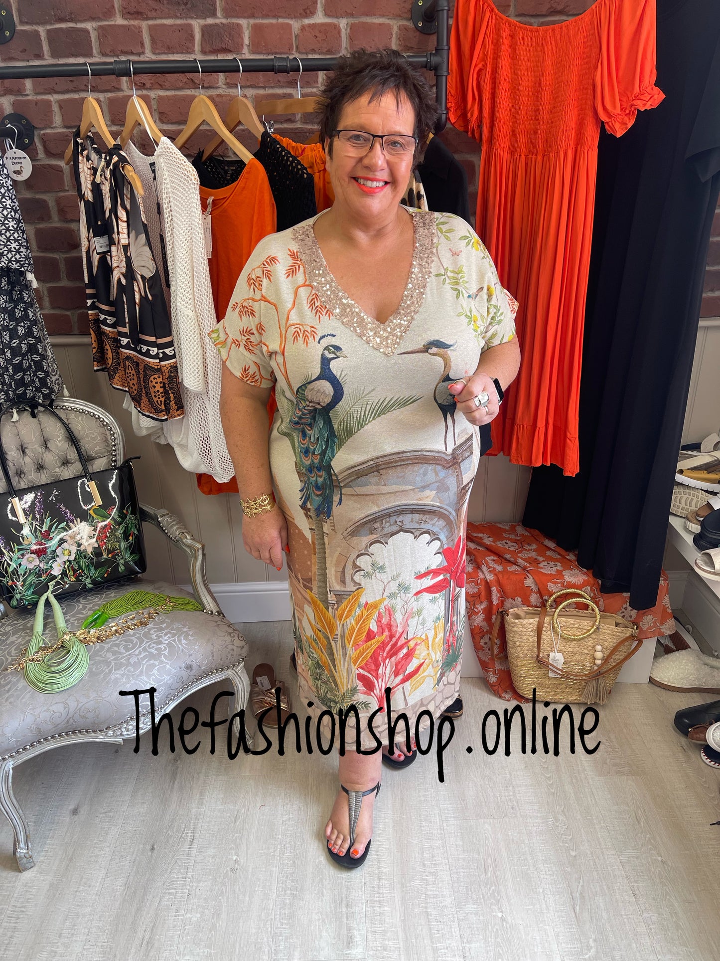Erin peacock shimmer dress 12-18