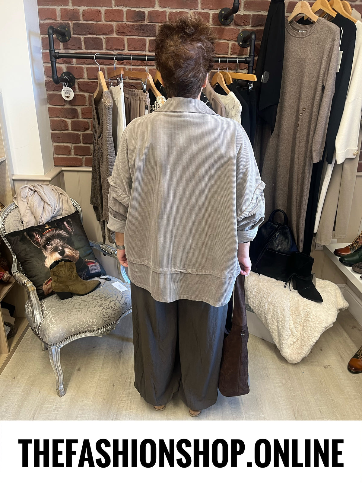 Bailey mocha jumbo cord jacket 16-24