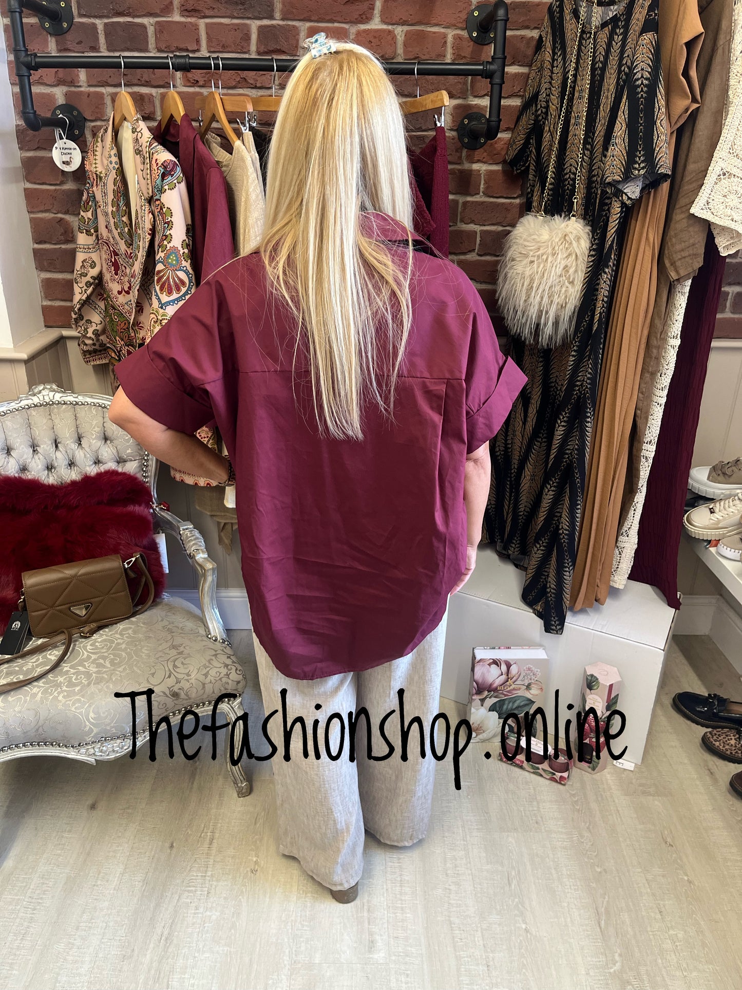 Ariel wine starfish shirt 10-16