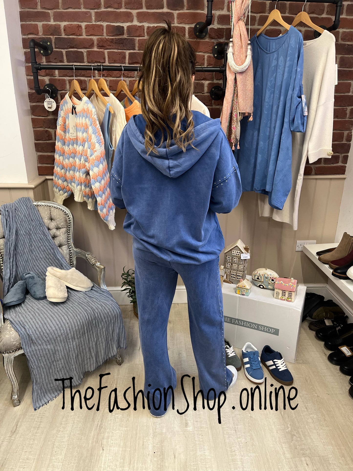 Iris denim blue enzyme wash co-ord 10-12 and 14-16