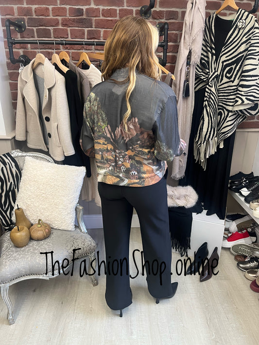 Phoebe black Parisian lightweight jacket 8-14