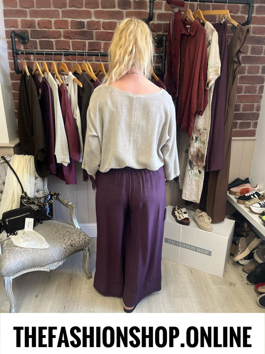 Gloria mulberry wide leg trousers 10-14