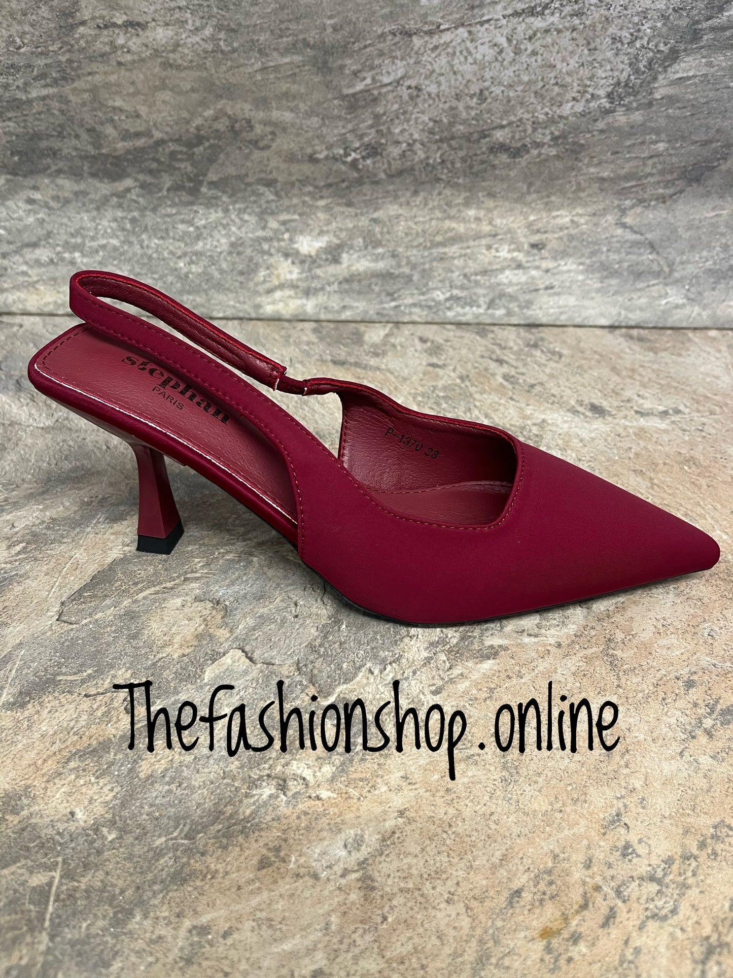 Lorna wine sling back shoe sizes 3-8