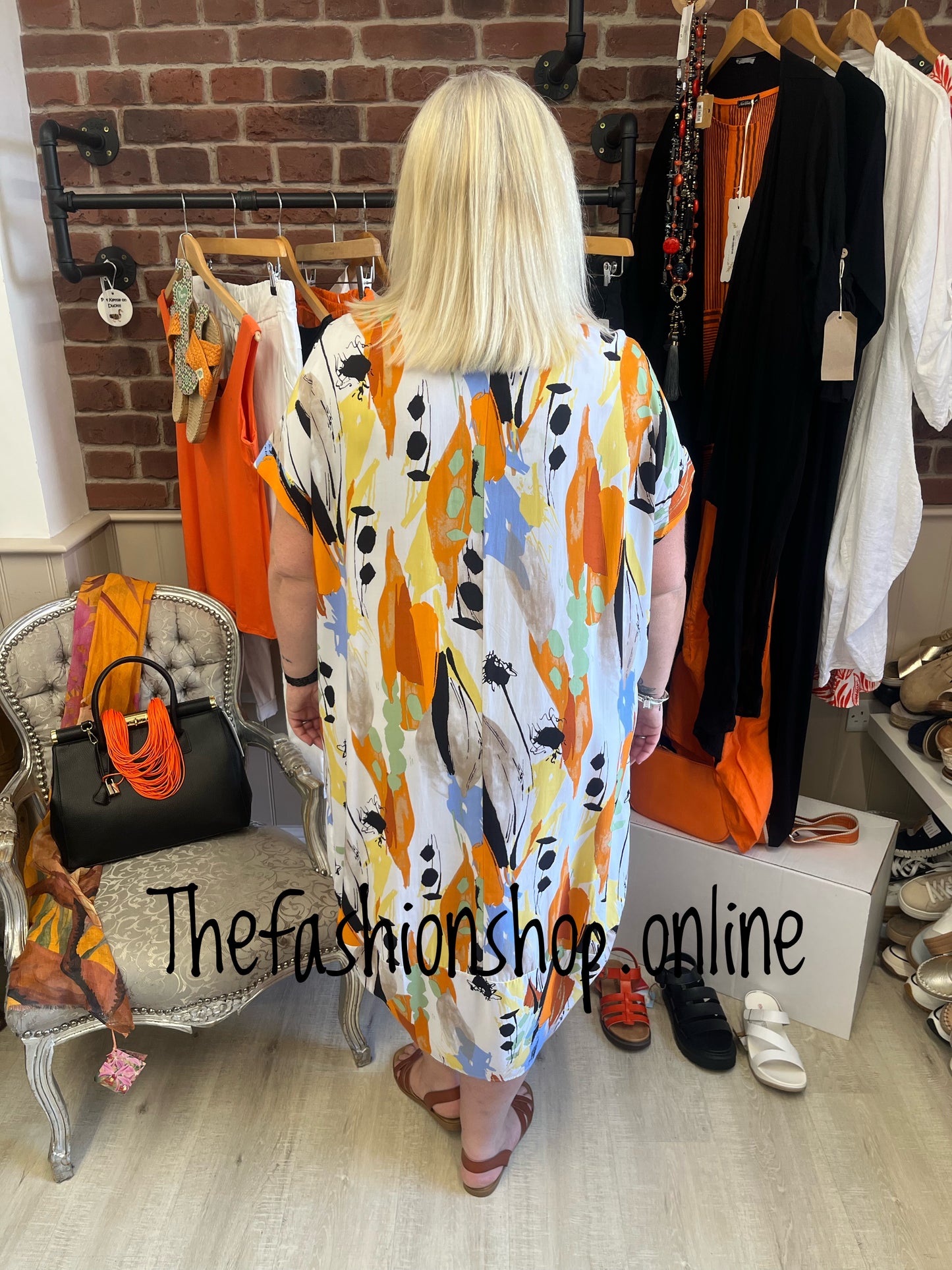 Gina abstract cocoon dress 16-22