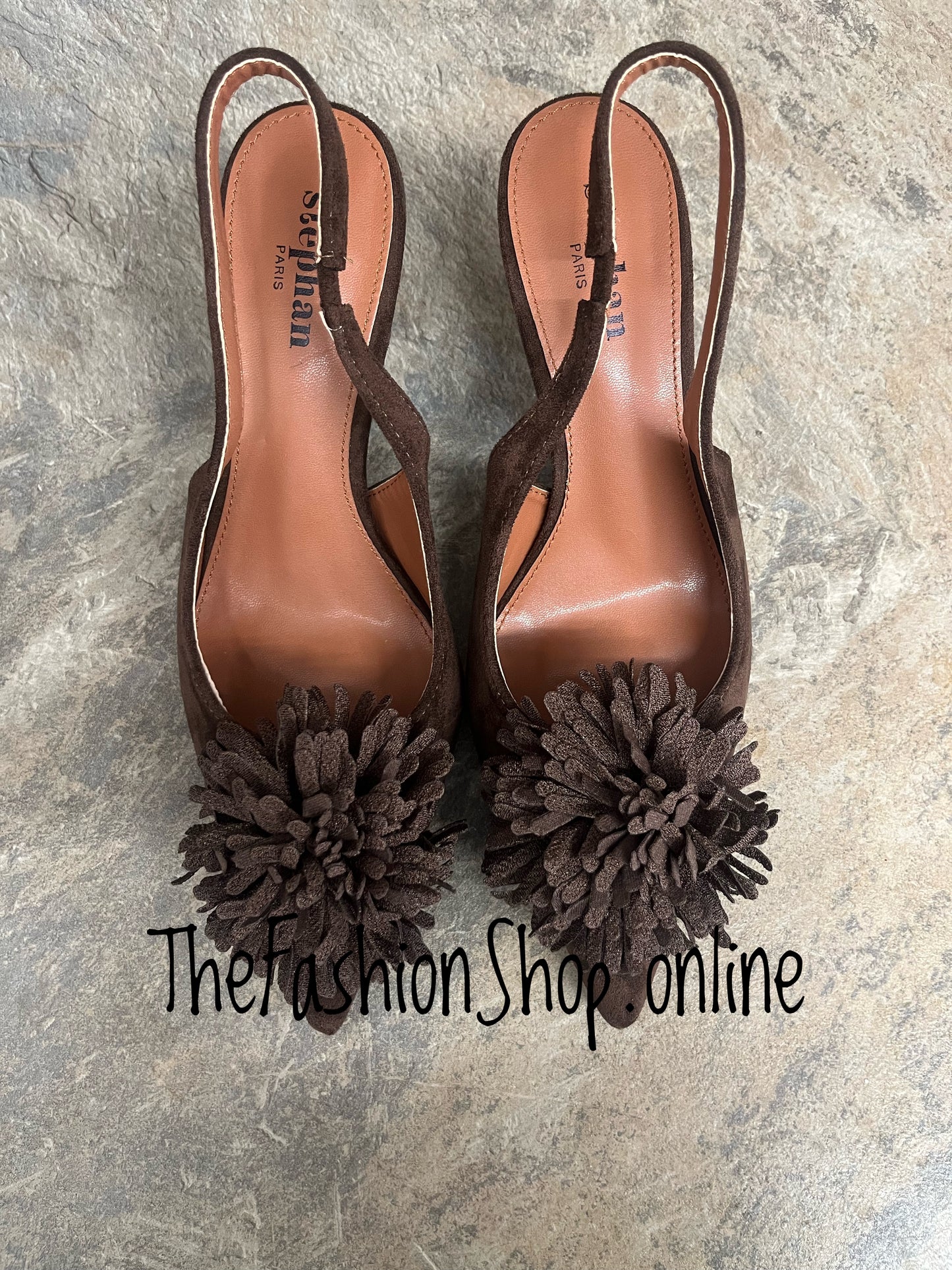 Molly brown sling back pompom shoes sizes 3-8 (36-41)
