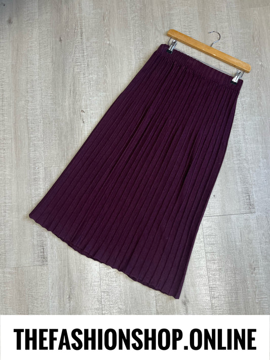 Jenny damson knitted A line skirt 10-16