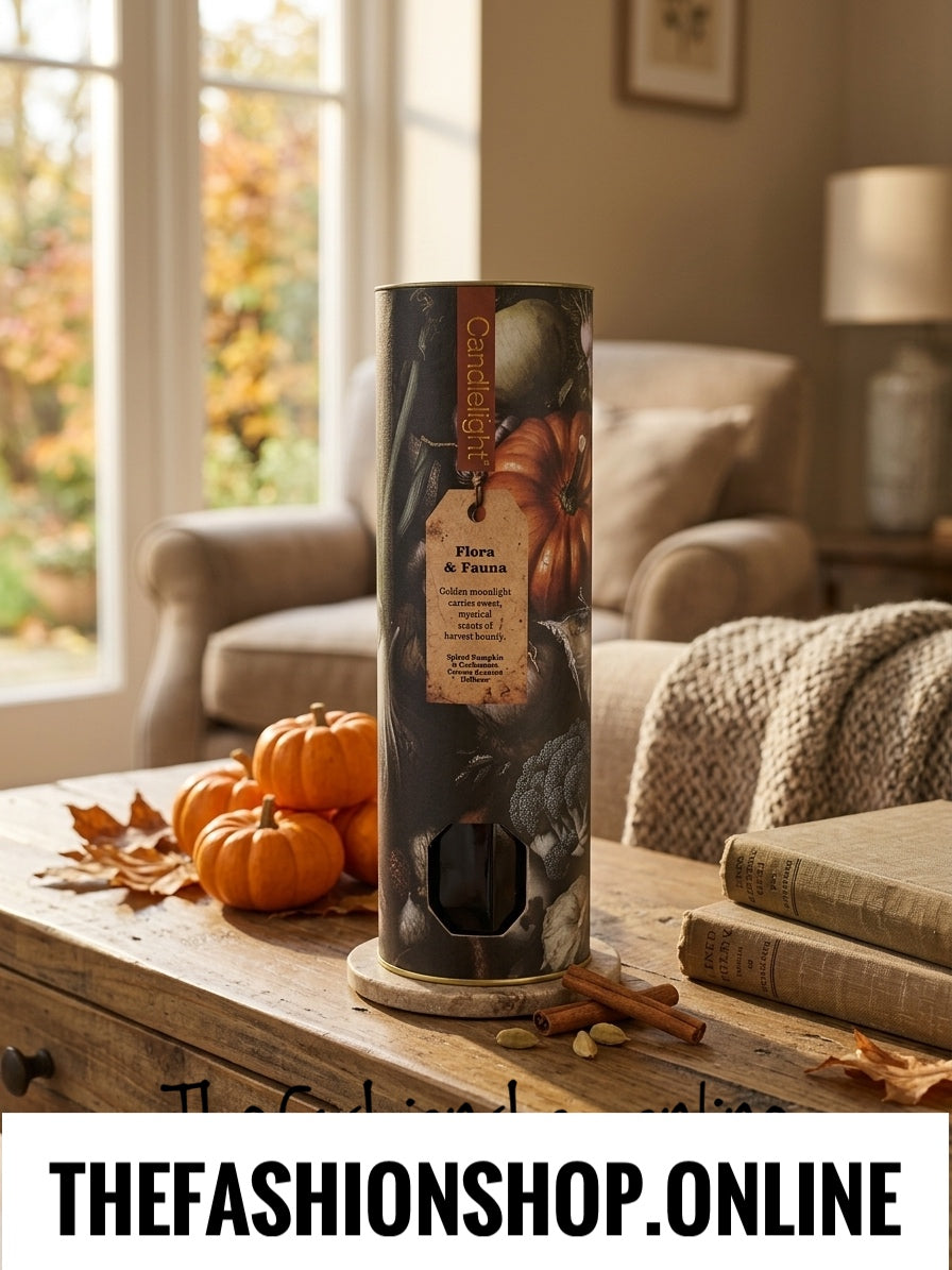 Candlelight Reed Diffuser Flora and Fauna Spiced Pumpkin and Cardamom