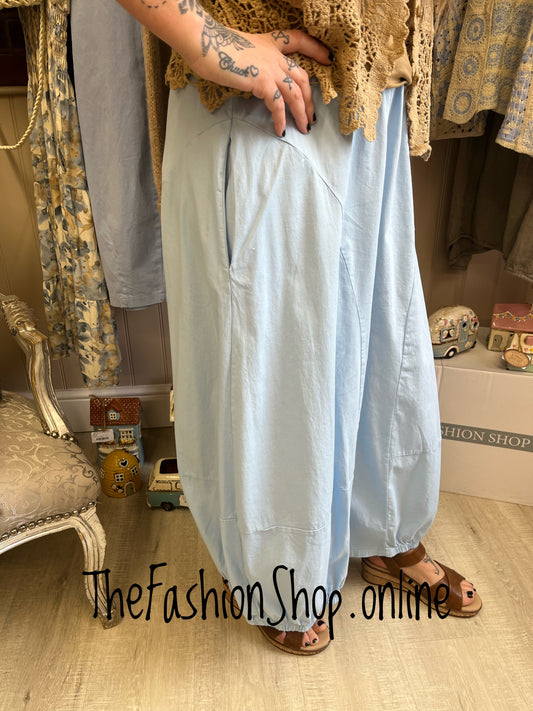 Diana light blue cropped trousers 10-16