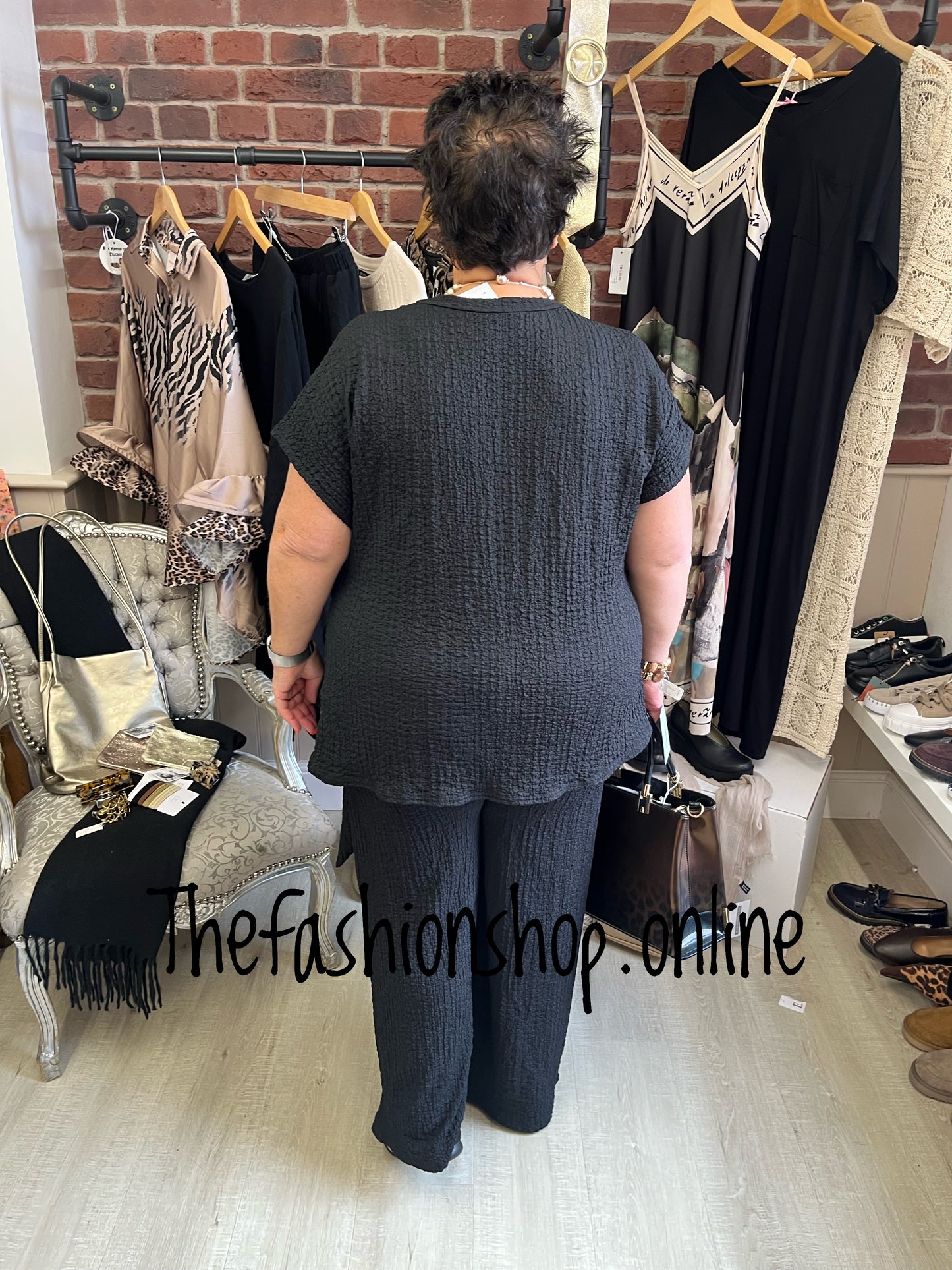 Lois Black Side tie co-ord 12-20