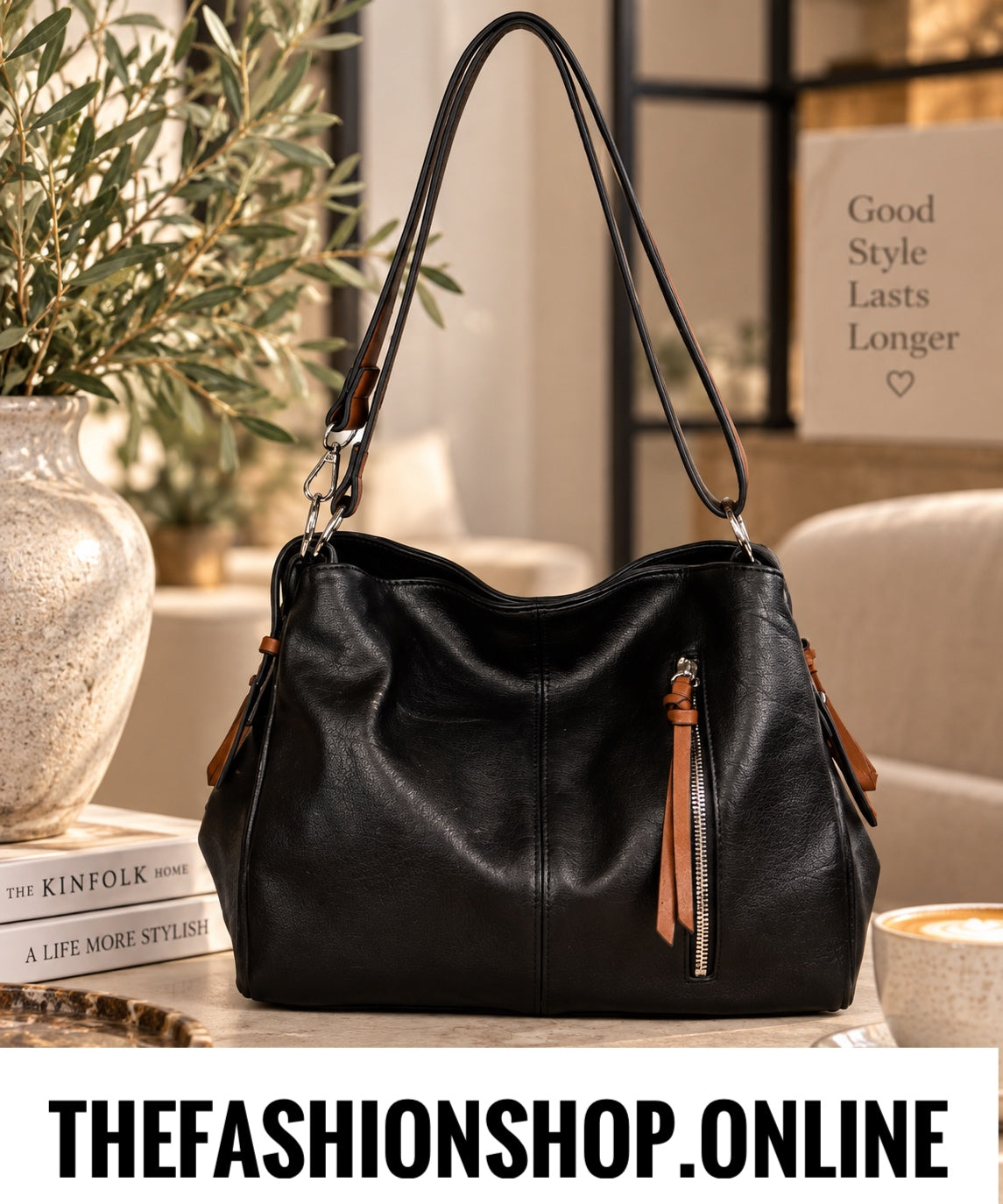The Autumn Berry Bag in Black