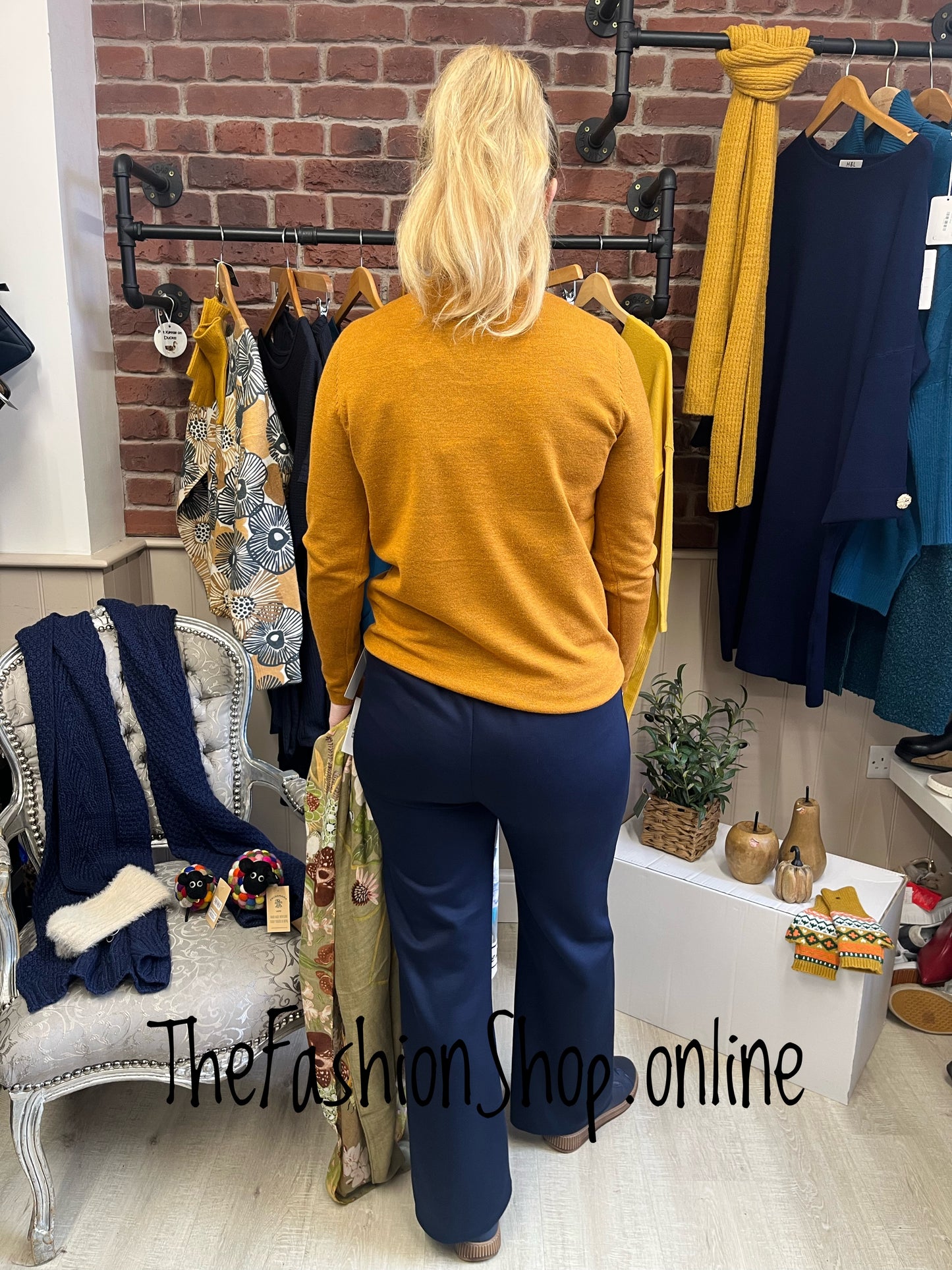Mustard roll neck jumper sizes 10-16