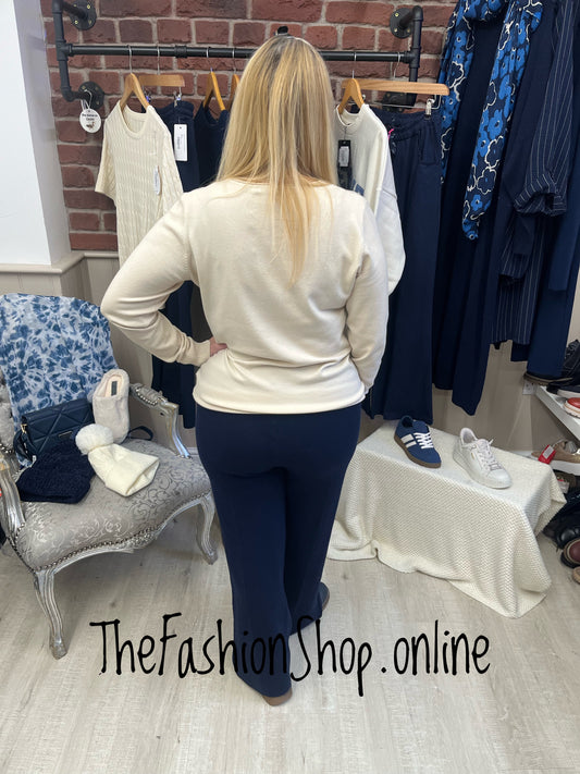 Diana beige fine knit long sleeve jumper sizes 10-20