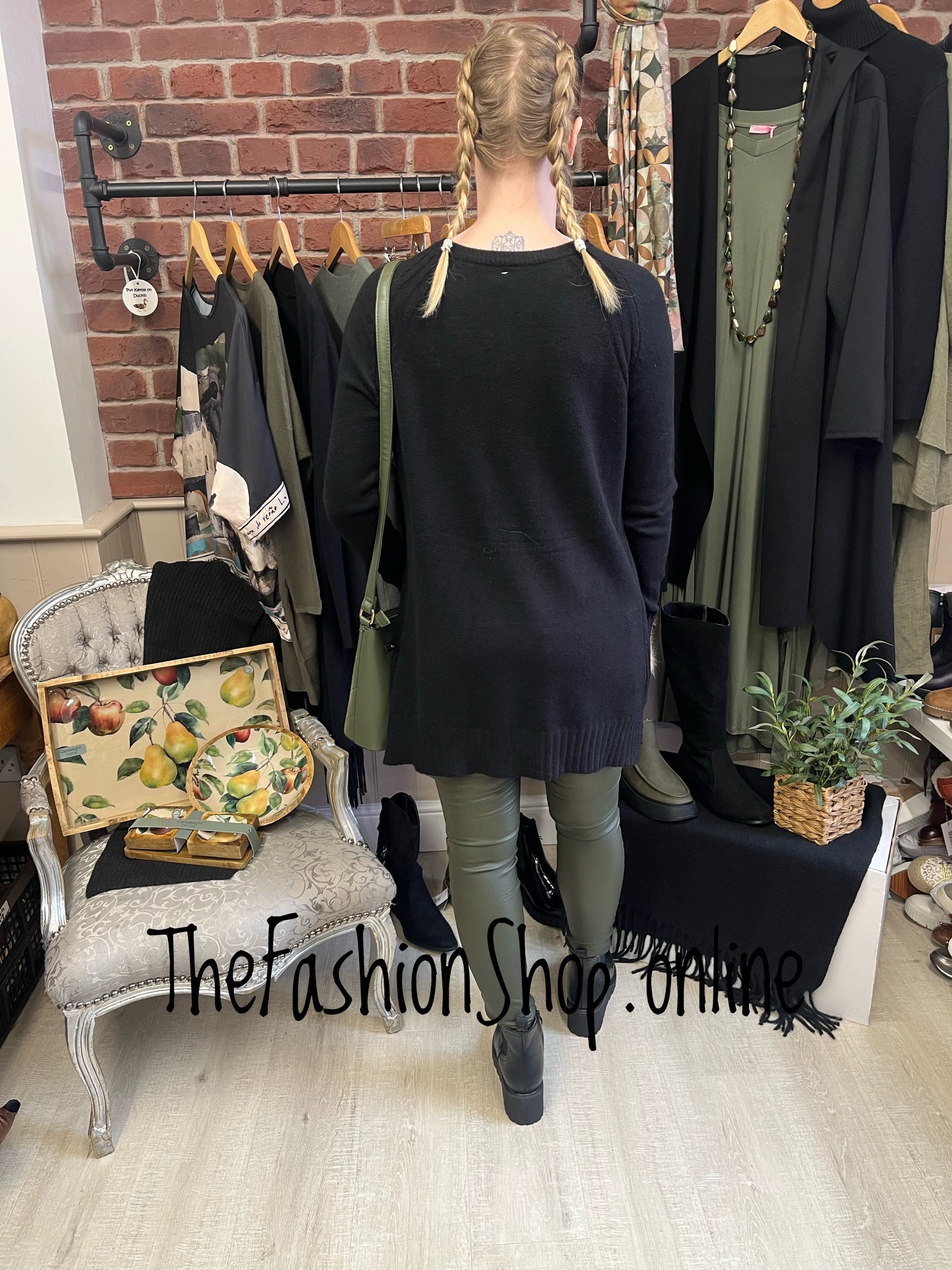 Norma black cashmere mix jumper 12-16