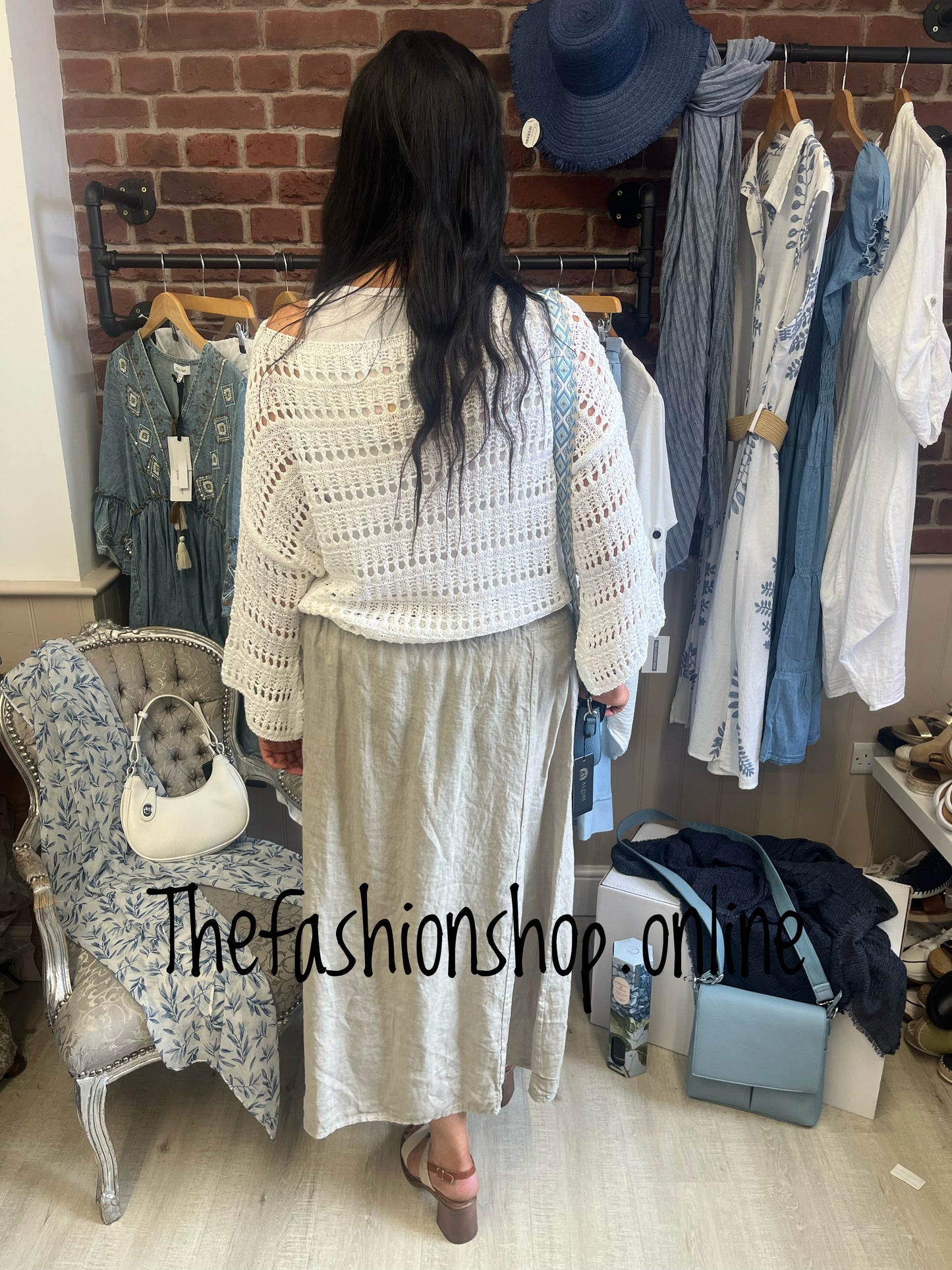 Maddy white crochet top 10-20