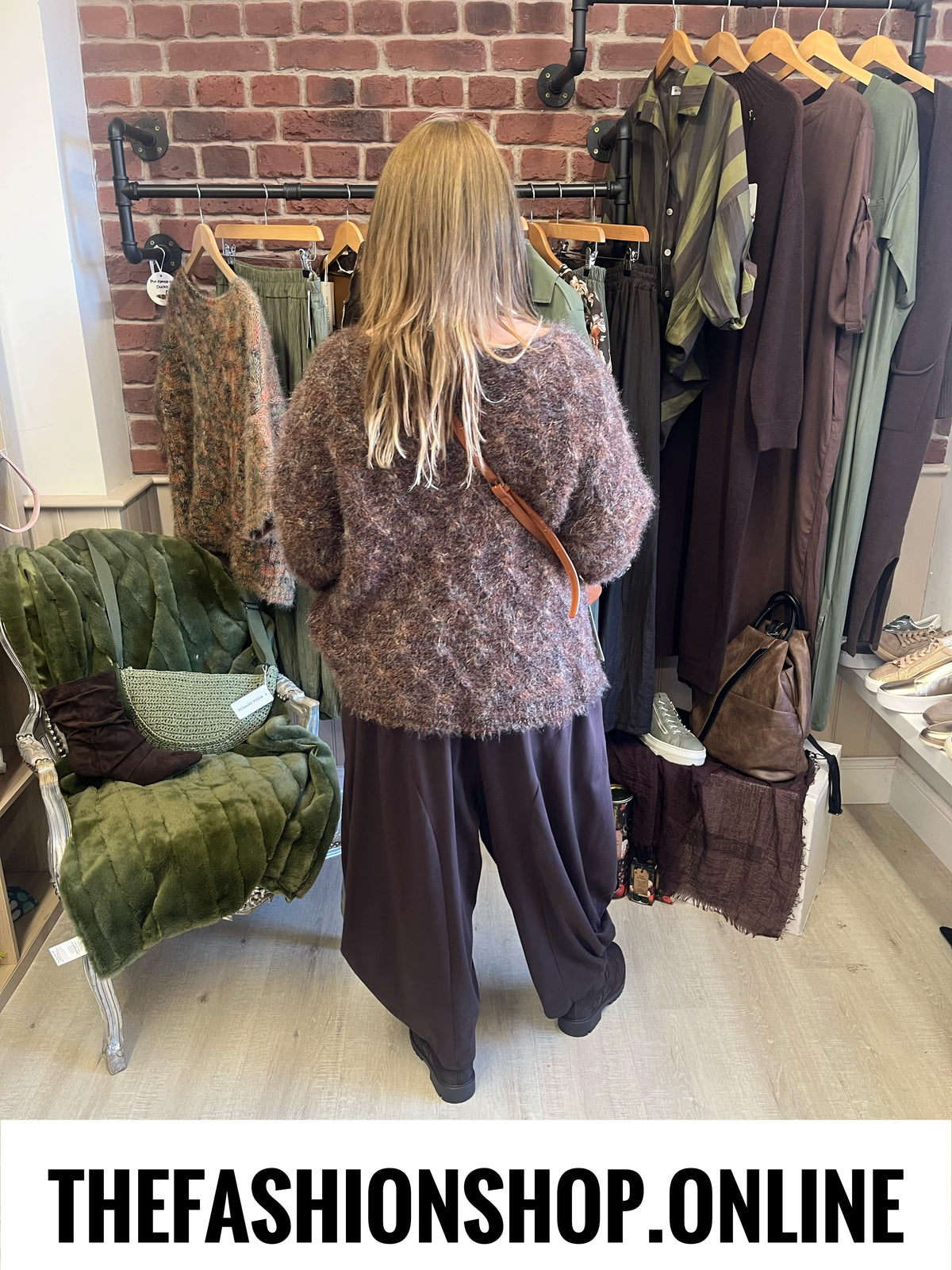 Stevie brown flecked jumper 10-18