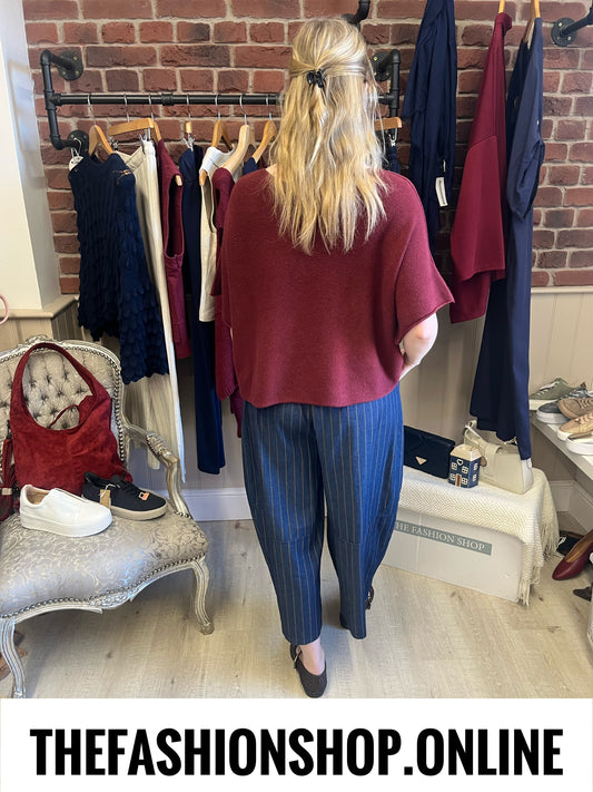 Ava wine knitted top 10-20