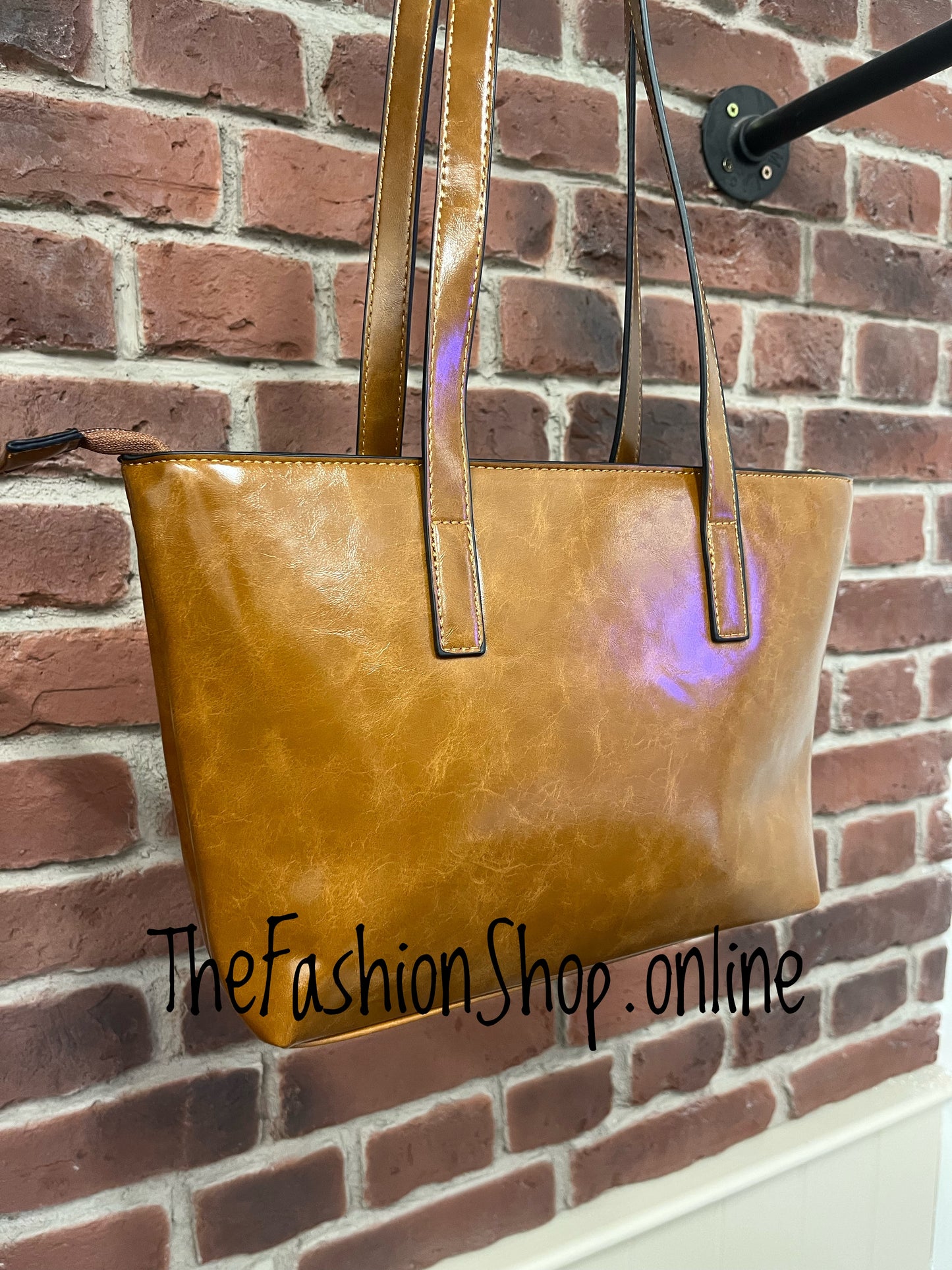 Aida tan tote bag