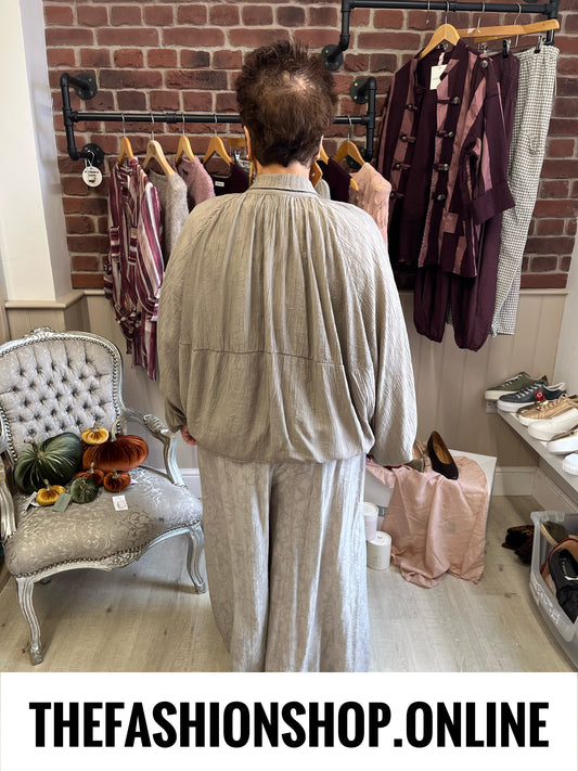 Harmony mocha batwing textured jacket 14-20