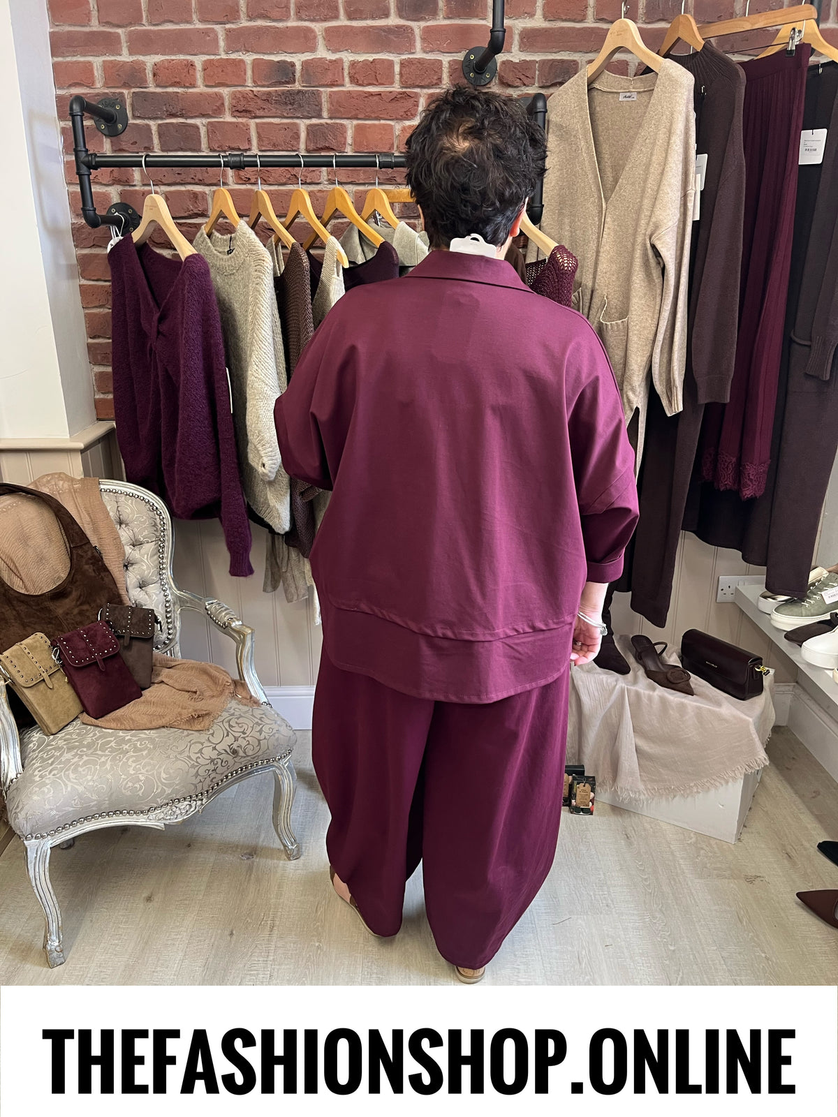 Renee wine jacket 14-20