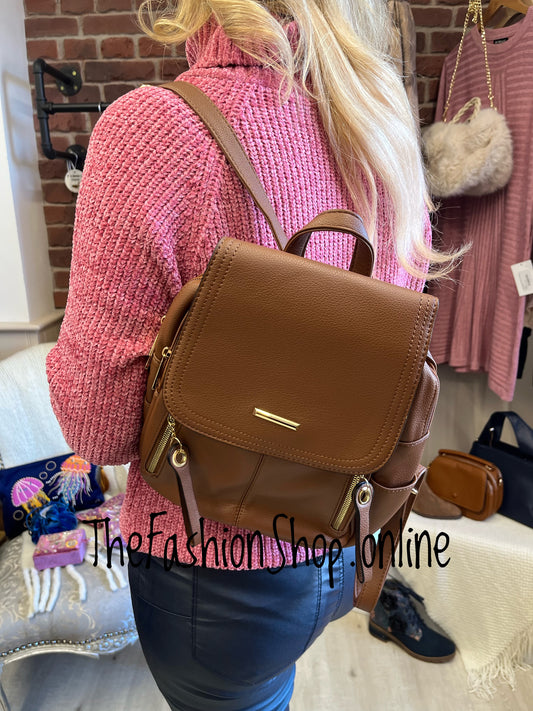 Sammy Brown faux leather backpack